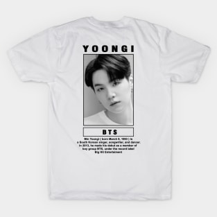 Kpop Design Suga BTS T-Shirt